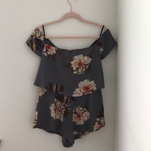 Off the shoulder romper